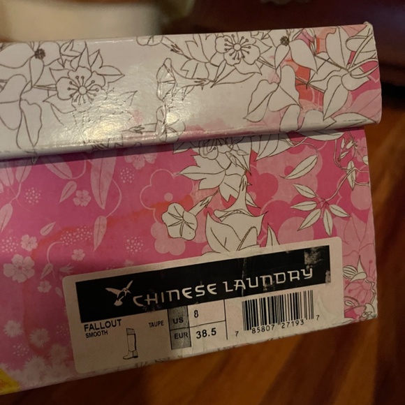 Grey/Brown Knee High Boots - Picture 4 of 5